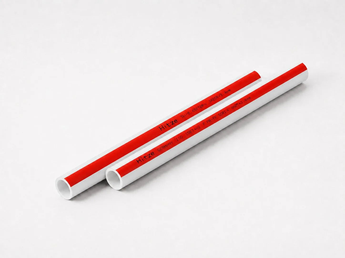 Composite PPR pipe used where a project requires controlled thermal movement