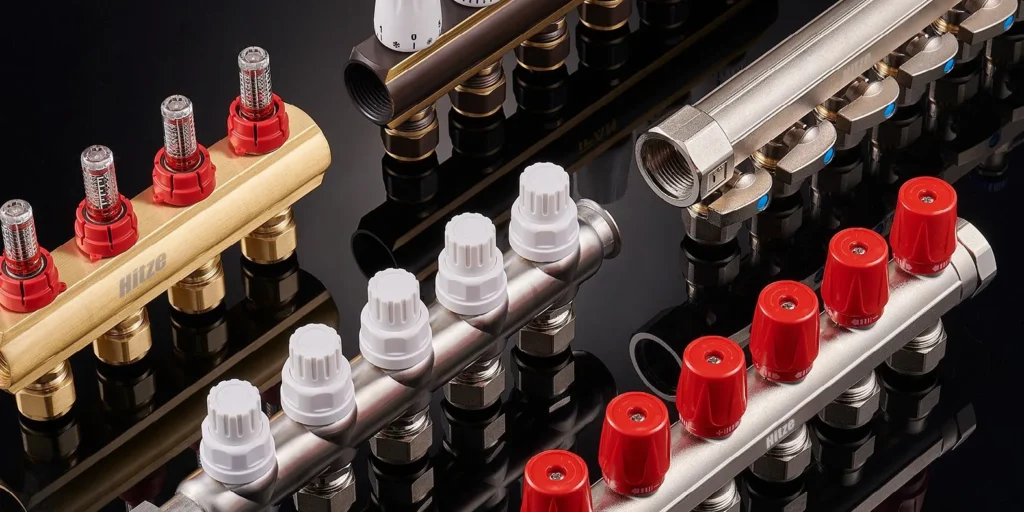 Underfloor-Heating Manifolds: Brass vs Stainless, Flow Meters & Sizing