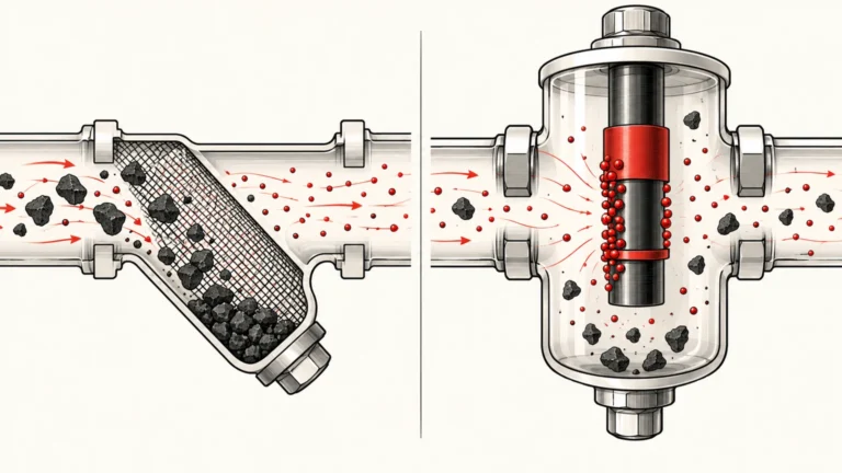 Magnetic Dirt Separator vs Y-Strainer: What Must Stay?