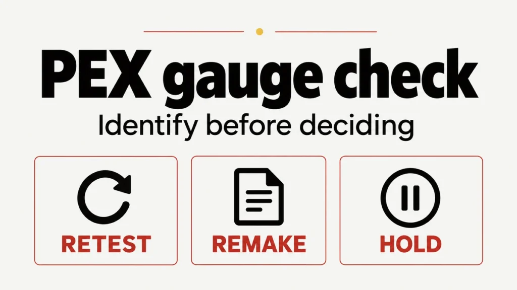 PEX Crimp Gauge Reads Differently After Rotation: What Next?