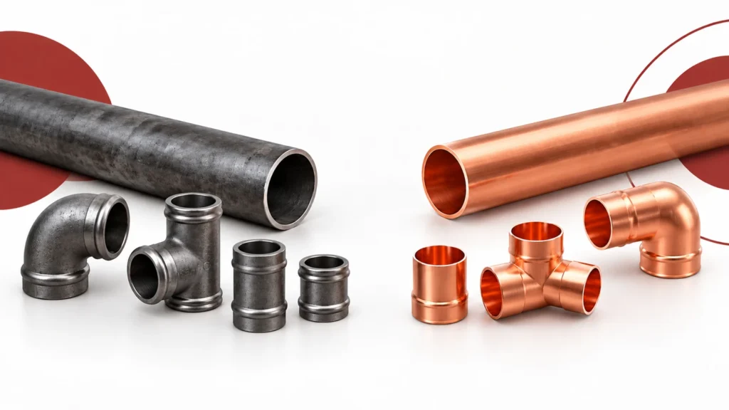 Steel Press Fittings vs Copper Press: Check the Pipe First